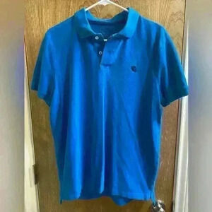 Express Pique Polo Blue Size Medium Modern Fit